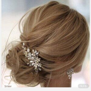 Pearl/Rhinestone Bridal Wedding Hair Pins (Sold in a single piece)